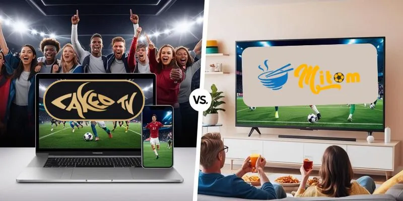 CakeoTV vs MitomTV: Lựa chọn nào tốt hơn cho người hâm mộ bóng đá?